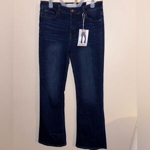 NWT Dark Wash Enjean jeans full length, bootcut jeans. Women's 15/32